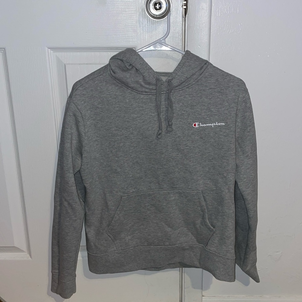 Gray champion hoodie